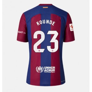 Barcelona Jules Kounde #23 Replika Hjemmebanetrøje Dame 2023-24 Kortærmet